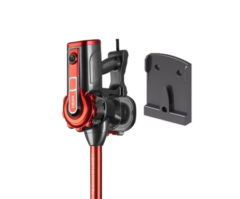 Haeger VC-600.048A aspiradora de pie y escoba eléctrica Aspiradora escoba 2 en 1 Corriente alterna Secar Ciclónico Sin bolsa 0,6 L 600 W Negro, Rojo