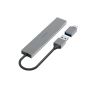 Hama 00200141 hub de interfaz USB 3.2 Gen 1 (3.1 Gen 1) Type-A 5000 Mbit/s Gris
