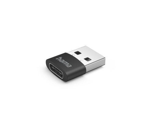 Hama 00201532 cambiador de género para cable USB C USB A Negro