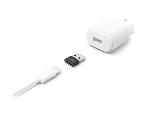 Hama 00201532 cambiador de género para cable USB C USB A Negro