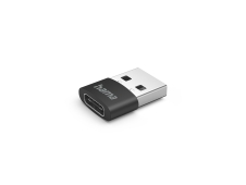 Hama 00201532 cambiador de género para cable USB C USB A Negro