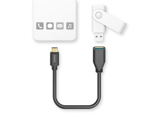 Hama 00201605 cable USB USB 3.2 Gen 1 (3.1 Gen 1) 0,15 m USB C USB A Negro
