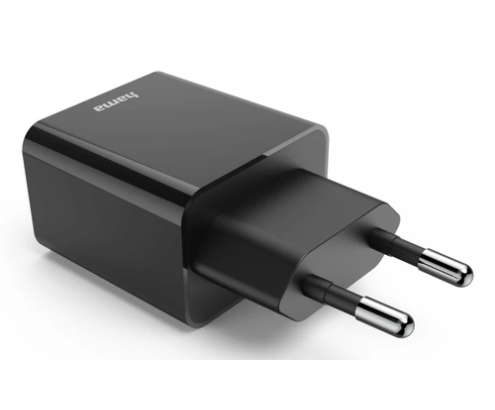 Hama 00201959 cargador de dispositivo móvil Auriculares, Batería portátil, Smartphone, Tableta Negro Corriente alterna Carga rápida Interior