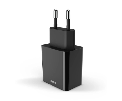 Hama 00201959 cargador de dispositivo móvil Auriculares, Batería portátil, Smartphone, Tableta Negro Corriente alterna Carga rápida Interior
