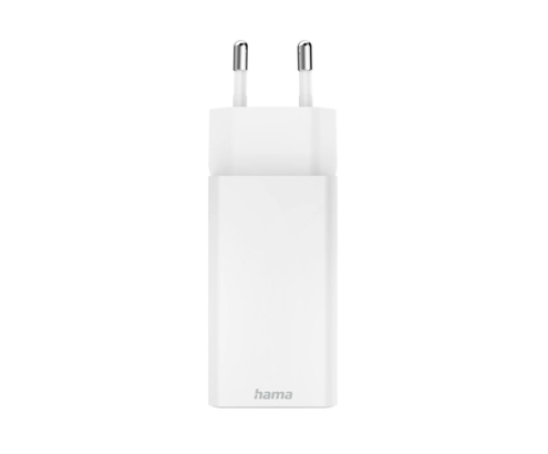 Hama 00201994 cargador de dispositivo móvil Portátil, Smartphone, Tableta Blanco Corriente alterna Carga rápida Interior