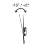Hama 00220808 soporte para TV 190,5 cm (75