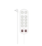 Hama 00223163 base múltiple 2 m 10 salidas AC Interior Blanco