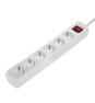 Hama 69223783 base múltiple 1,4 m 6 salidas AC Interior Blanco