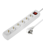 Hama 69223783 base múltiple 1,4 m 6 salidas AC Interior Blanco