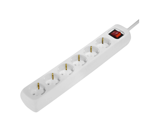 Hama 69223783 base múltiple 1,4 m 6 salidas AC Interior Blanco