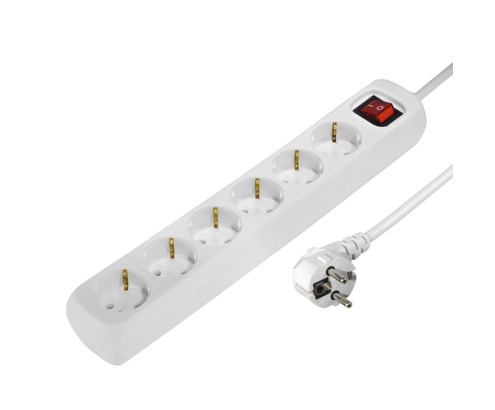 Hama 69223783 base múltiple 1,4 m 6 salidas AC Interior Blanco