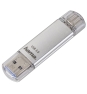 Hama C-Laeta unidad flash USB 64 GB USB Type-A / USB Type-C 3.2 Gen 1 (3.1 Gen 1) Plata