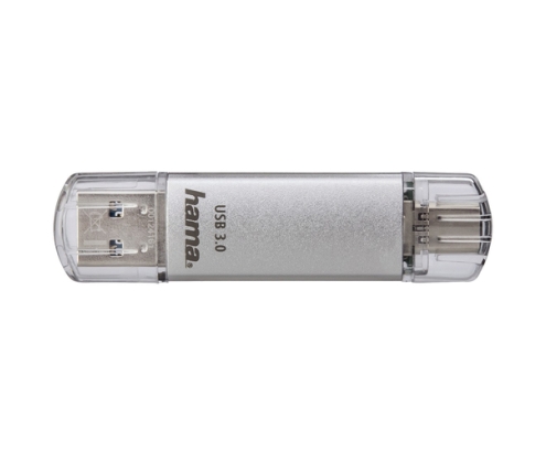 Hama C-Laeta unidad flash USB 64 GB USB Type-A / USB Type-C 3.2 Gen 1 (3.1 Gen 1) Plata