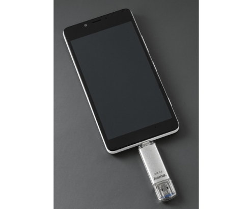 Hama C-Laeta unidad flash USB 64 GB USB Type-A / USB Type-C 3.2 Gen 1 (3.1 Gen 1) Plata