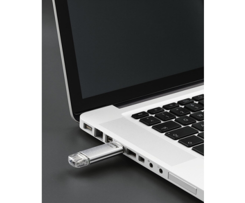 Hama C-Laeta unidad flash USB 64 GB USB Type-A / USB Type-C 3.2 Gen 1 (3.1 Gen 1) Plata