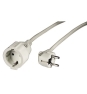 Hama | Cable con enchufe de 2m, seguro, resistente, color blanco.