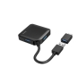 Hama | HUB USB con 4 Puertos y Adaptador USB-C (Conexión de Múltiples Dispositivos, Transformador Universal USB a USB-C, USB 3.2 con Transmisión de