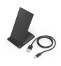 Hama QI-FC10S Smartphone Negro USB Cargador inalámbrico Carga rápida Interior