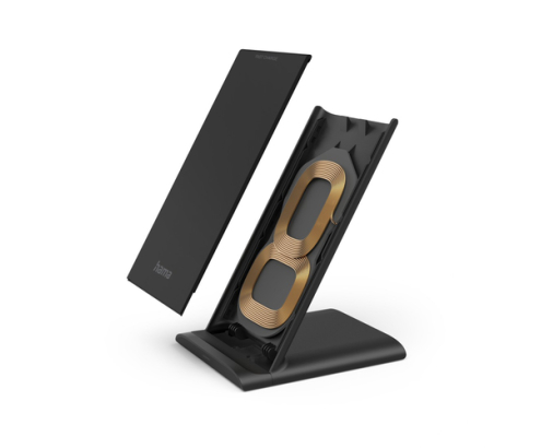 Hama QI-FC10S Smartphone Negro USB Cargador inalámbrico Carga rápida Interior