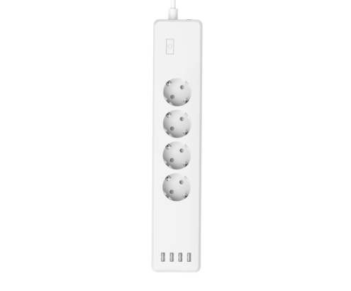 Hama | Regleta Inteligente WiFi con 4 enchufes y 4 USB (Enchufe múltiple sin hub/Gateway, con USB, 4 enchufes, con protección contra sobrecarga, Con