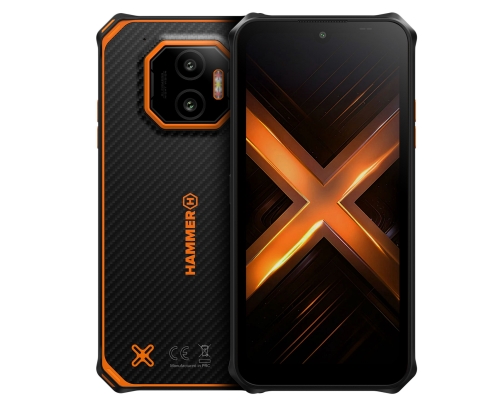 Hammer Energy X2 5G 6+(6)/128Gb Black-Orange Smartphone Rugerizado