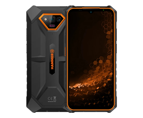 HAMMER Iron V 6/64Gb Negro, Naranja Smartphone Rugerizado