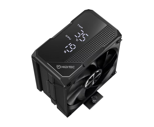 Hiditec DC20 PRO Procesador Refrigerador de aire 12 cm Negro 1 pieza(s)