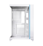 Hiditec H3 PRO Midi Tower Transparente, Blanco