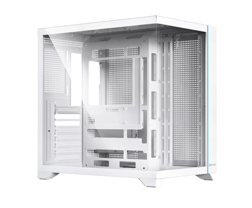 Hiditec H3 PRO Midi Tower Transparente, Blanco