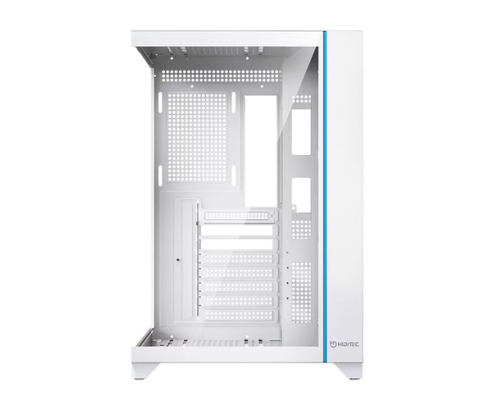 Hiditec H3 PRO Midi Tower Transparente, Blanco