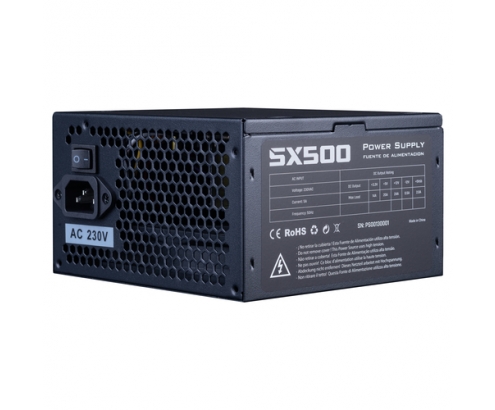 Hiditec PSX500 Bulk unidad de fuente de alimentación 500 W 20+4 pin ATX ATX Negro