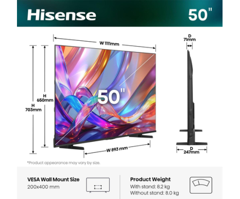 Hisense 50E7S 127 cm (50