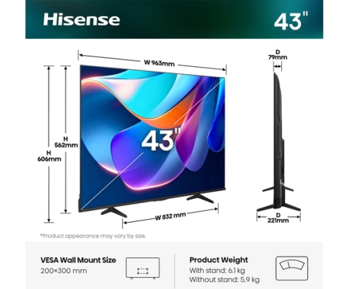 Hisense 65A6S 165,1 cm (65
