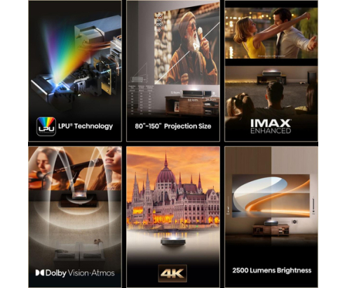 Hisense PT1 Proyector de alcance ultracorto UHD 4K (3840x2160) 3D Negro