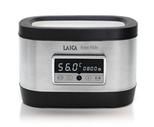 HORNO DE AGUA LAICA SOUS VIDE TEMPERATURA PROGRAMABLE CAPACIDAD 8L PROGRAMABLE 10 MIN 72 HORAS NEGRO SVC200
