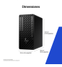 HP 1Z Tower G1i Wolf Pro Security Edition Intel Core Ultra 9 285 32 GB DDR5-SDRAM 1 TB SSD NVIDIA GeForce RTX 5060 Ti Windows 11 Pro Torre Puesto de t
