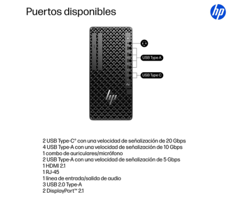 HP 1Z Tower G1i Wolf Pro Security Edition Intel Core Ultra 9 285 32 GB DDR5-SDRAM 1 TB SSD NVIDIA GeForce RTX 5060 Ti Windows 11 Pro Torre Puesto de t
