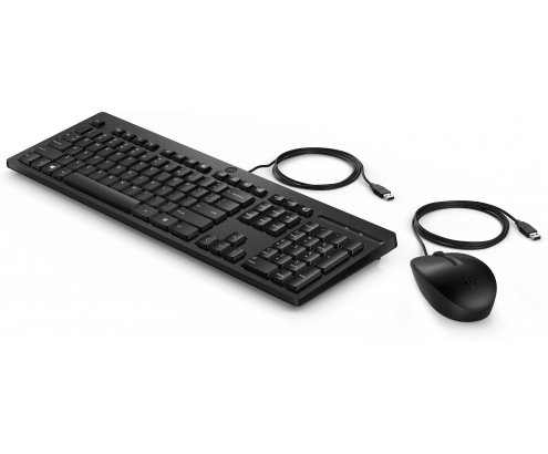 Hp 225 Combo de teclado y raton usb negro 
