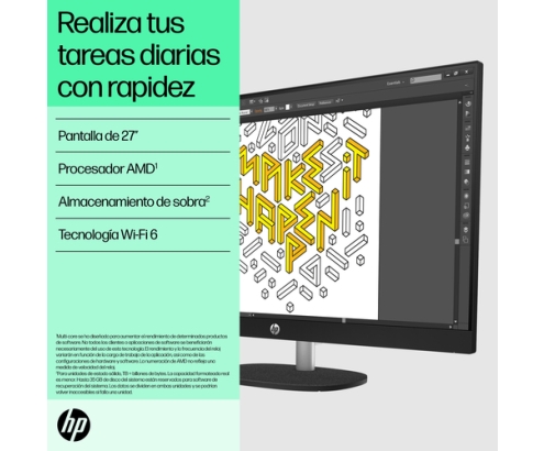 HP 27-cr0026ns AMD Ryzen™ 3 7320U 68,6 cm (27