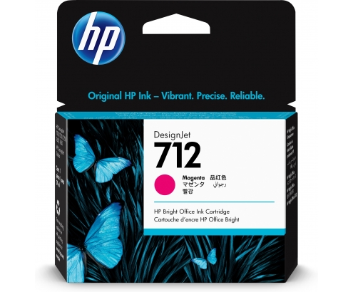 Hp 712 Cartucho de tinta original rendimiento estandar magenta