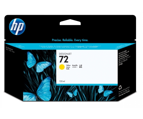 HP 72 cartucho 1 pieza Original Amarillo