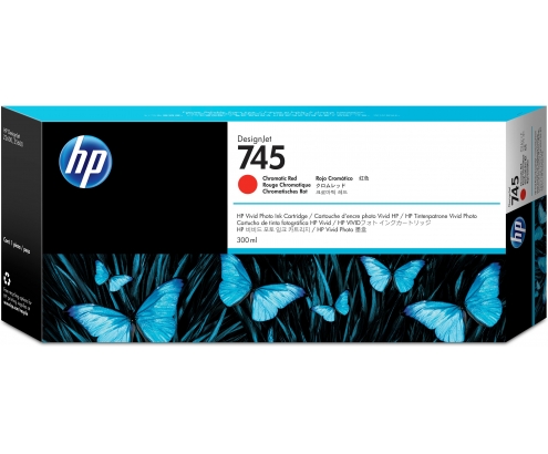 HP 745 cartucho Original Alto rendimiento XL Rojo