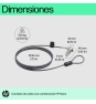 HP Bloqueo de cable con combinación Nano