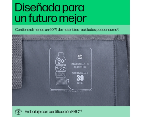 HP Bolsa para portátil de 14 pulgadas Travel Plus 15L