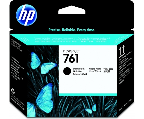 HP Cabezal de impresión DesignJet 761 negro mate/negro mate