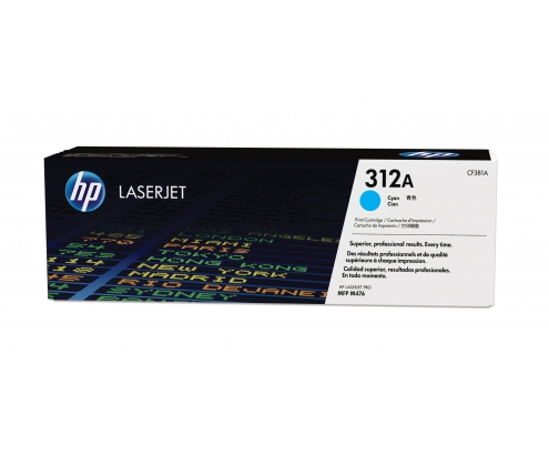 HP Cartucho de tóner 312A cian para LaserJet