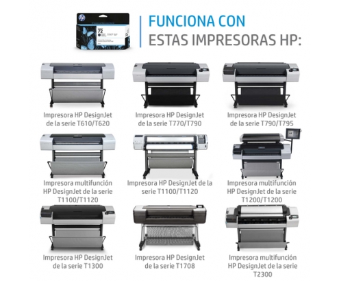 HP Cartucho de tinta 72 magenta de 130 ml