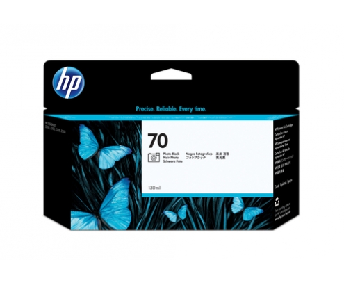HP Cartucho de tinta DesignJet 70 negro fotográfico de 130 ml