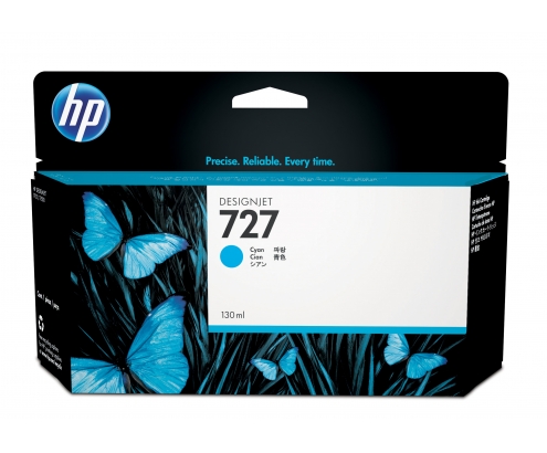 HP Cartucho de tinta DesignJet 727 cian de 130 ml