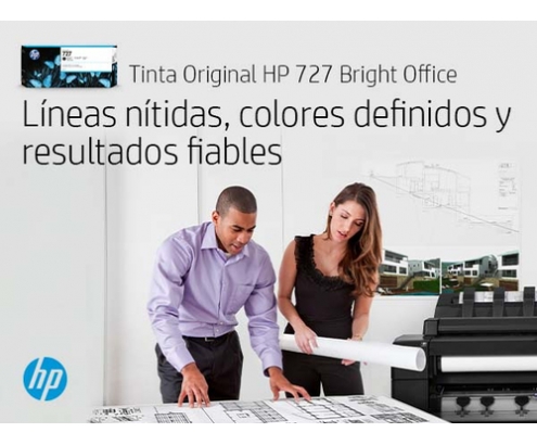 HP Cartucho de tinta DesignJet 727 magenta de 130 ml
